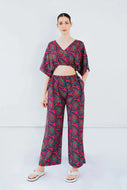 Upcycled - The Winnie - Crop Top in Concentric Pink loveheroldn